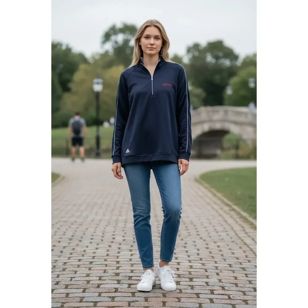 ADIDAS Climalite 🏀Cleveland Cavaliers Pullover 1/4 Zip M Navy Blue Golf - Picture 3 of 16